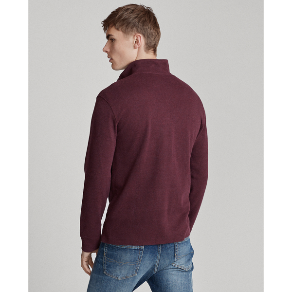 Aged Wine Heather Estate Rib Half-Zip Pullover Big & Tall 4