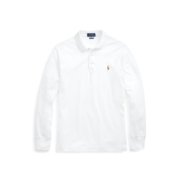 Soft Cotton Long-Sleeve Polo Big & Tall 1