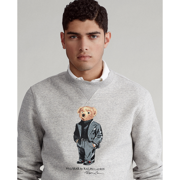 Stadium Pepper Heather Suit Bear Fleece Sweatshirt Big & Tall 5