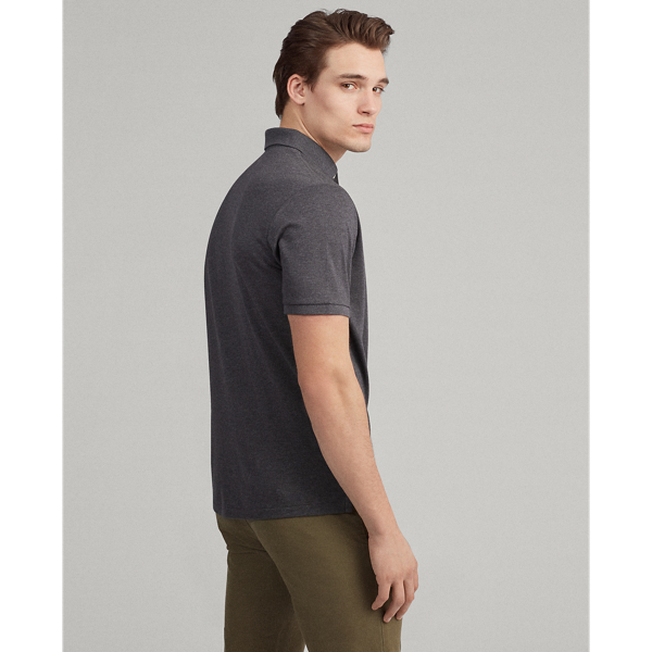 Dark Grey Heather Classic Fit Soft Cotton Polo Shirt Polo Ralph Lauren 5