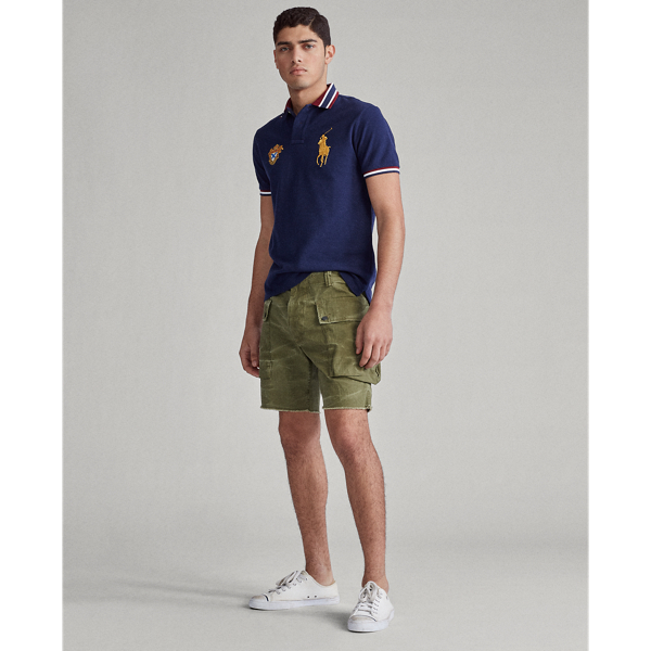 Refined Navy Custom Slim Fit Mesh Polo Polo Ralph Lauren 4