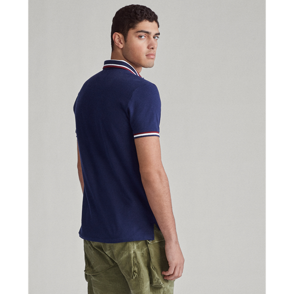 Refined Navy Custom Slim Fit Mesh Polo Polo Ralph Lauren 5