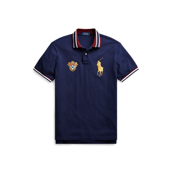 Refined Navy Custom Slim Fit Mesh Polo Polo Ralph Lauren 2