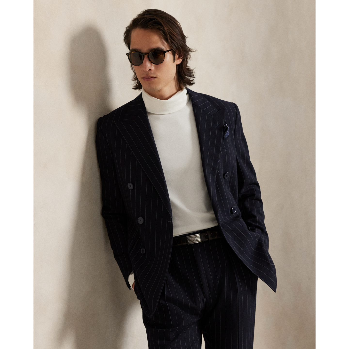 Мужские футболки Ralph Lauren Soft Cotton Turtleneck, цвет: Nevis — фото 4