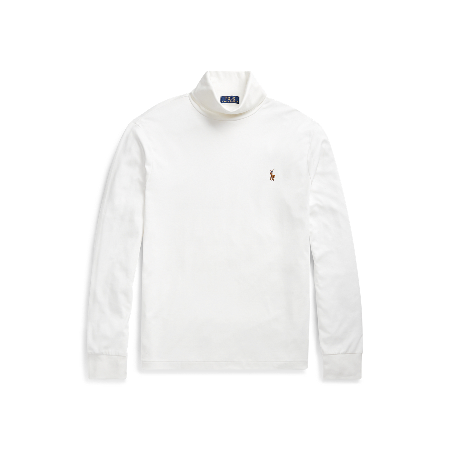 Мужские футболки Ralph Lauren Soft Cotton Turtleneck, цвет: Nevis — фото 6