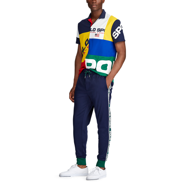 Classic Fit Tech Piqu&eacute; Polo Polo Ralph Lauren em Jerry Green Multi 2
