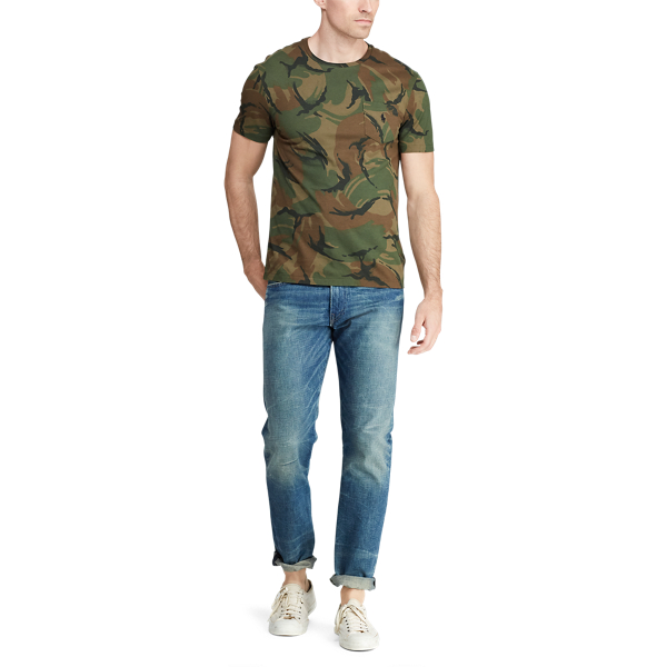 British Elmwood Camo Custom Slim Fit Camo T-Shirt Polo Ralph Lauren 2
