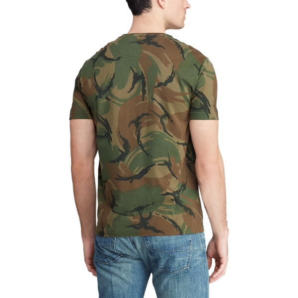 British Elmwood Camo Custom Slim Fit Camo T-Shirt Polo Ralph Lauren 4