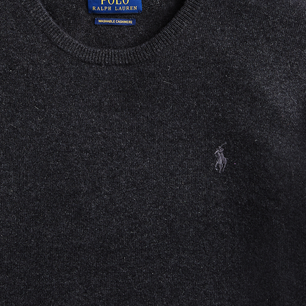 Waschbarer Pullover aus Kaschmir Polo Ralph Lauren in Dunkelgranit meliert 6