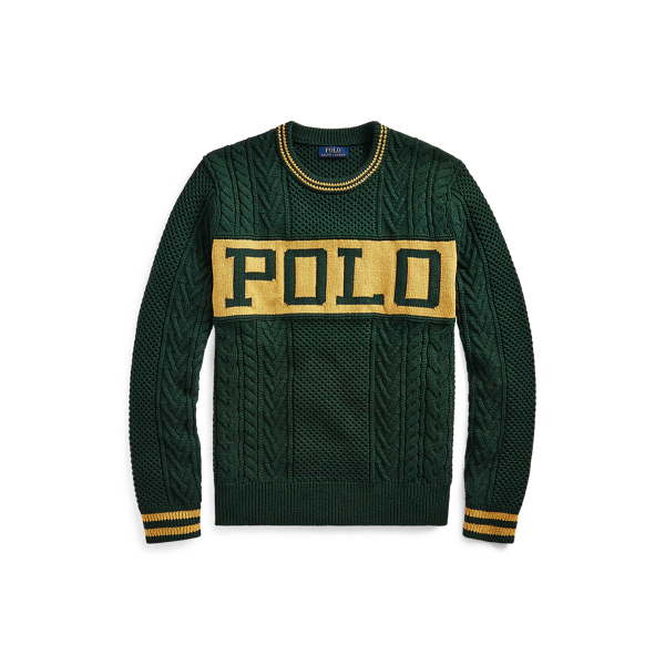 Der Aran-Pullover mit Logo Polo Ralph Lauren in 1