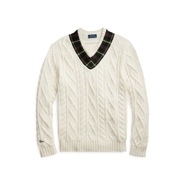 Plaid-Trim Cricket Jumper Polo Ralph Lauren 1