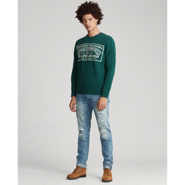Forest/Cream Polo Country Wool Jumper Polo Ralph Lauren 3