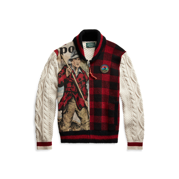 Cardigan Sportsman patchwork Polo Ralph Lauren in 1