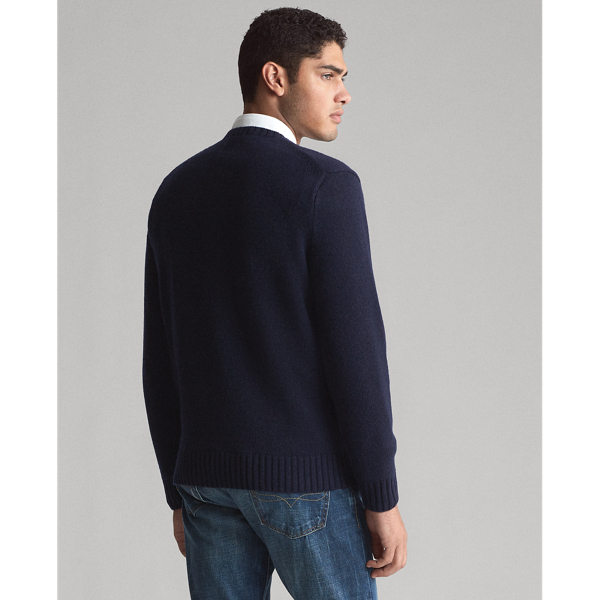 Navy Crest Bear Crest Bear Wool Jumper Polo Ralph Lauren 5