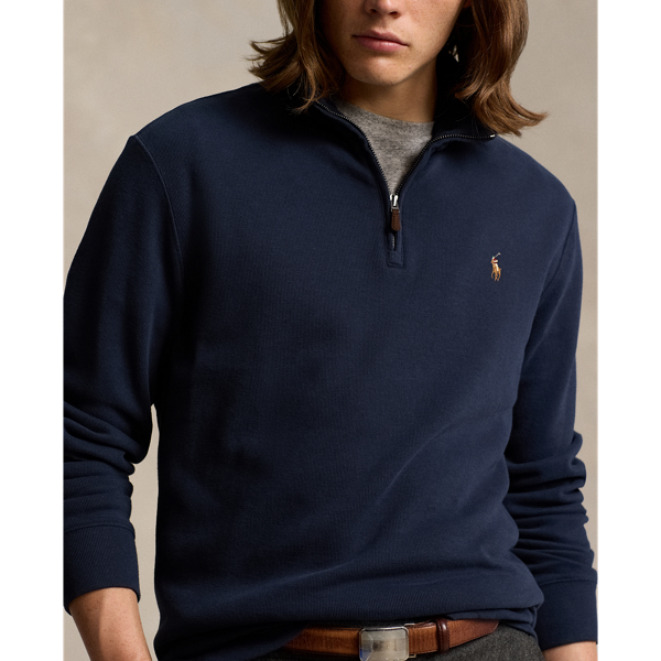 Men s Estate Rib Quarter Zip Pullover Ralph Lauren