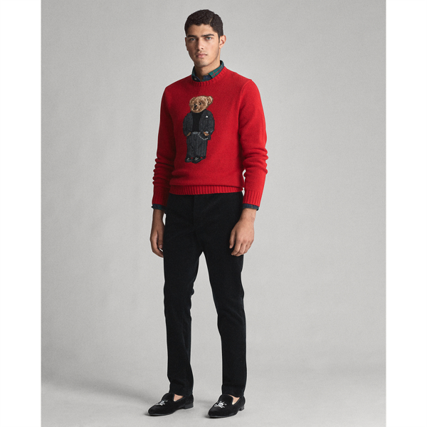 Red / Suit Bear Suit Bear Wool Sweater Polo Ralph Lauren 3