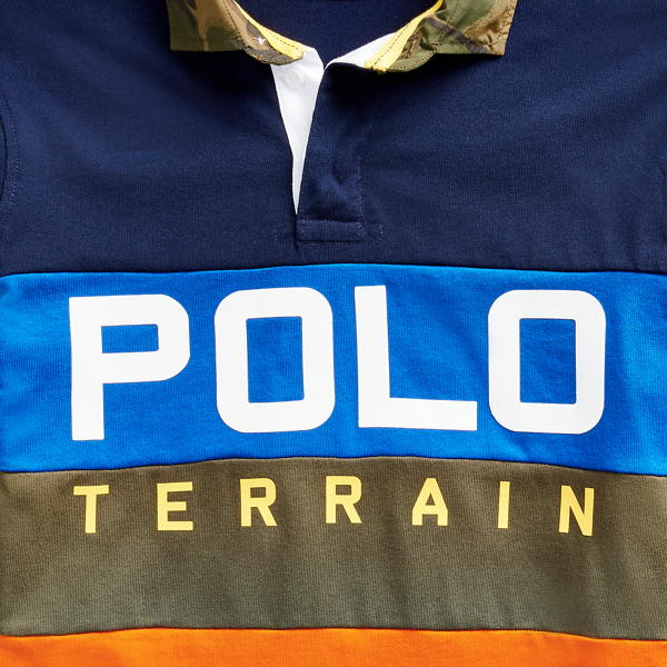 Cruise Navy Multi Classic Fit Polo Terrain Rugby Shirt Polo Ralph Lauren 7