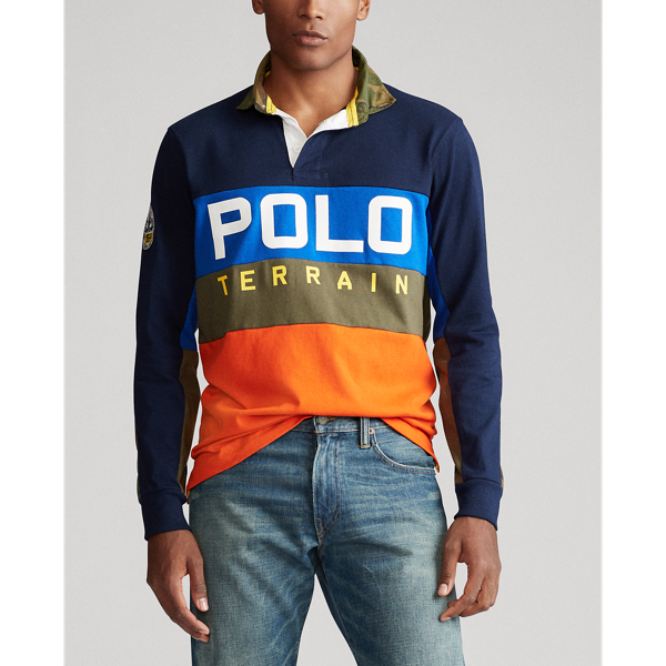 Cruise Navy Multi Classic Fit Polo Terrain Rugby Shirt Polo Ralph Lauren 4
