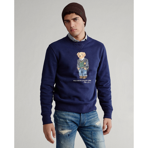 Preppy bear fleece sweatshirt best sale