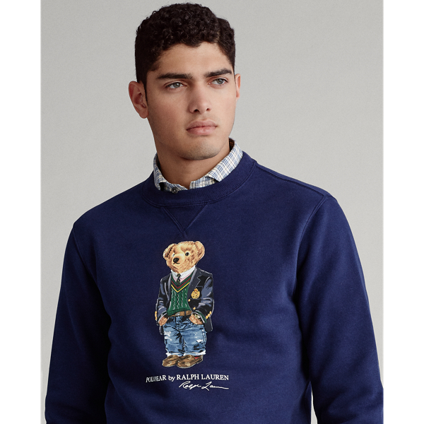 Cruise Navy Preppy Bear Fleece Sweatshirt Polo Ralph Lauren 5