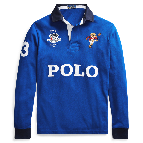 Polo Ralph Lauren Men's Big high quality & Tall Size 2XLT Kicker Polo Bear Rugby Shirt New.