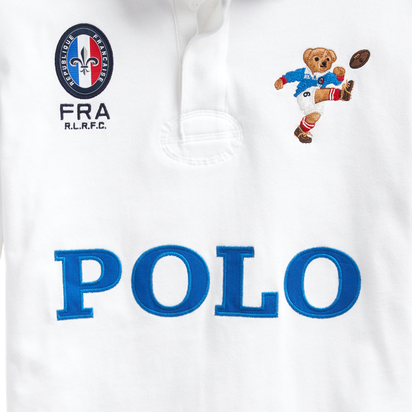 White The France Rugby Polo Ralph Lauren 7