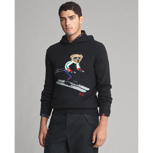 Men s Ski Bear Hooded Sweater Ralph Lauren