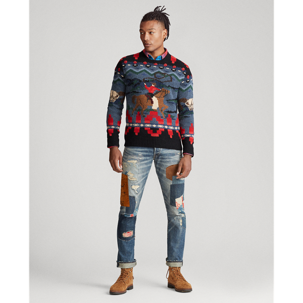 Multi Cowboy Hand-Knit Jumper Polo Ralph Lauren 3