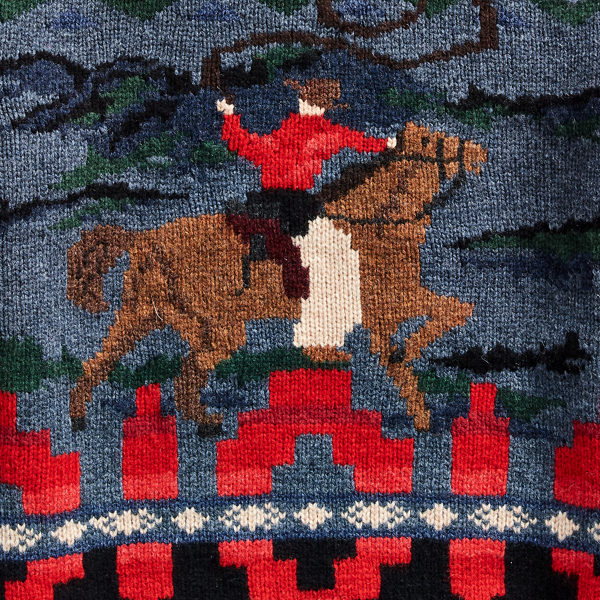 Multi Cowboy Hand-Knit Jumper Polo Ralph Lauren 7