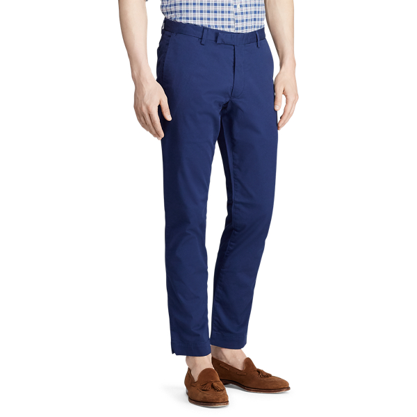 Dark Cobalt Stretch Slim Fit Chino Trouser Polo Ralph Lauren 3