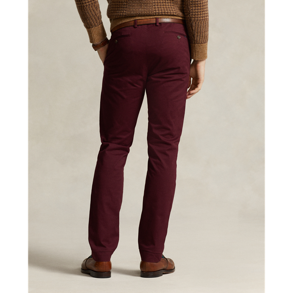 Harvard Wine Stretch Slim Fit Chino Pant Polo Ralph Lauren 5