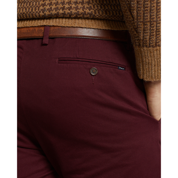Harvard Wine Stretch Slim Fit Chino Pant Polo Ralph Lauren 6