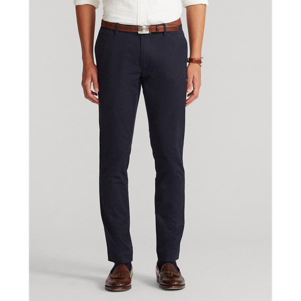 Aviator Navy Stretch Tailored Slim Fit Twill Pant Polo Ralph Lauren 4
