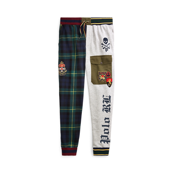 Patchwork-Hose aus Fleece Polo Ralph Lauren in 1
