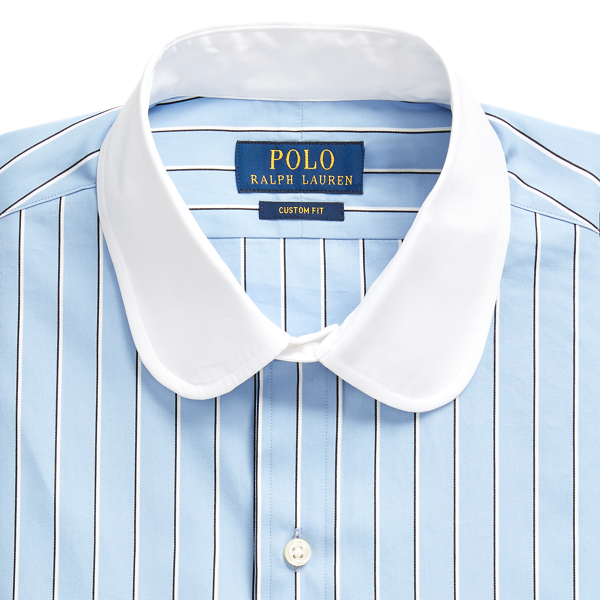 Dodger Blue/Navy Custom Fit Striped Shirt Polo Ralph Lauren 3