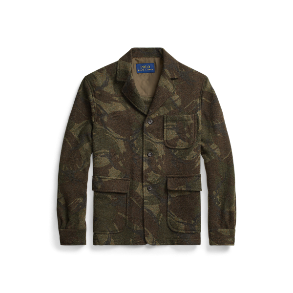 Camo Herringbone Sport Coat for Men Ralph Lauren BR
