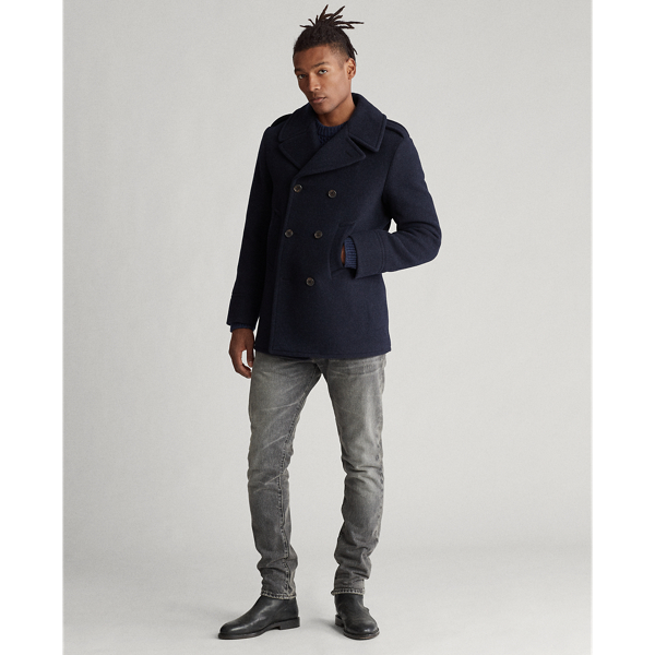 Navy Polo Wool-Blend Peacoat Polo Ralph Lauren 4