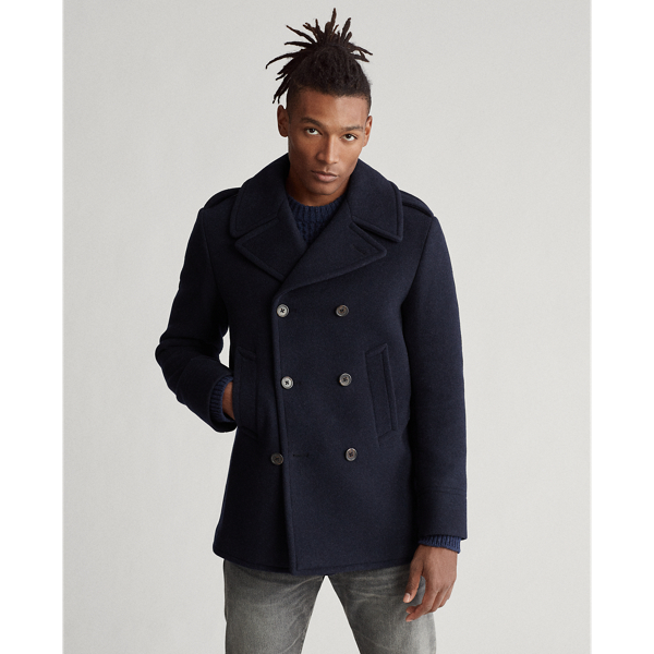 Polo Wool Blend Peacoat for Men Ralph Lauren NO