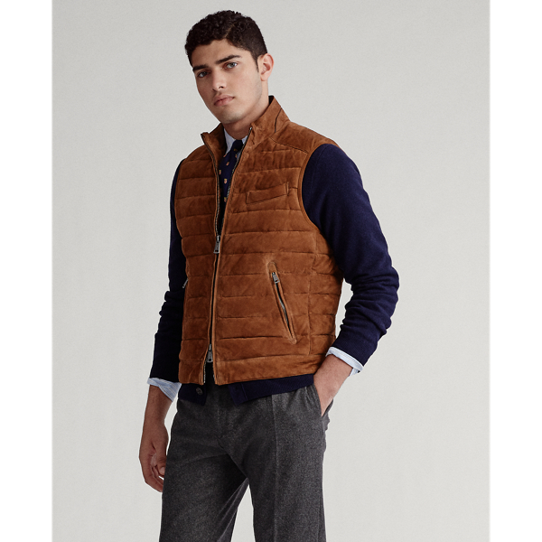 Quilted Suede Vest