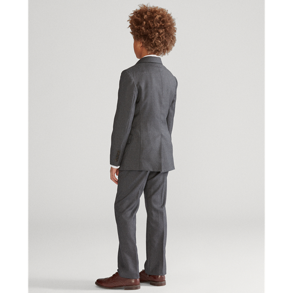 Grey Polo Lightweight Wool Suit Boys 8-20 6