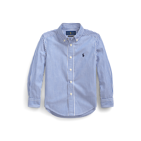 Striped Cotton Poplin Shirt Boys 1.5-6 Years in 1