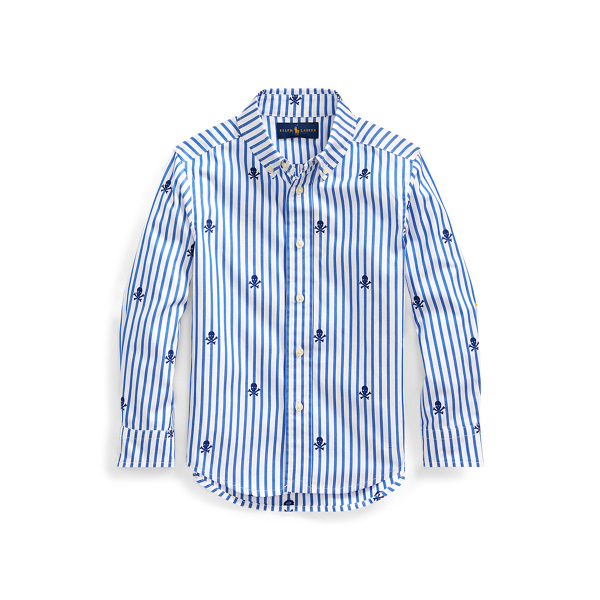 Striped Skull Bones Shirt for Boys Ralph Lauren UK