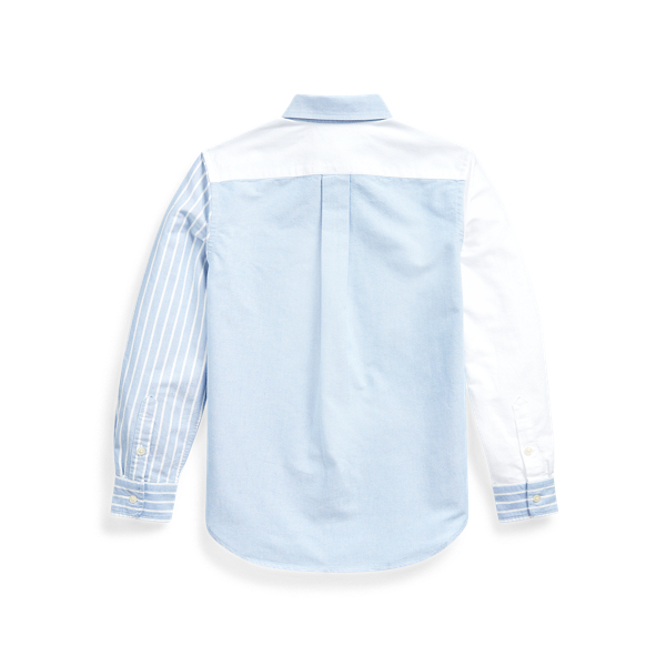 Blue Multi Cotton Oxford Fun Shirt Boys 8-20 2