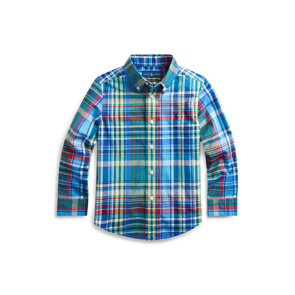 Plaid Cotton Poplin Shirt Boys 1.5-6 Years 1
