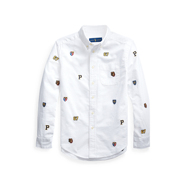 Embroidered Cotton Shirt Boys 6-14 Years 1