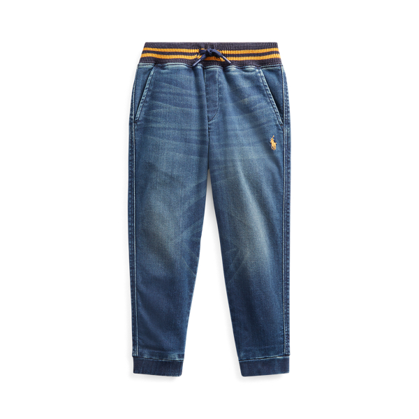 Pantal&oacute;n jogger de tela vaquera el&aacute;stica Boys 1.5-6 Years en 1