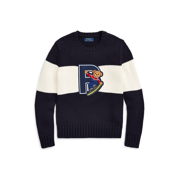 Maglia in cotone Snowboard Bear Boys 6-14 Years in 1