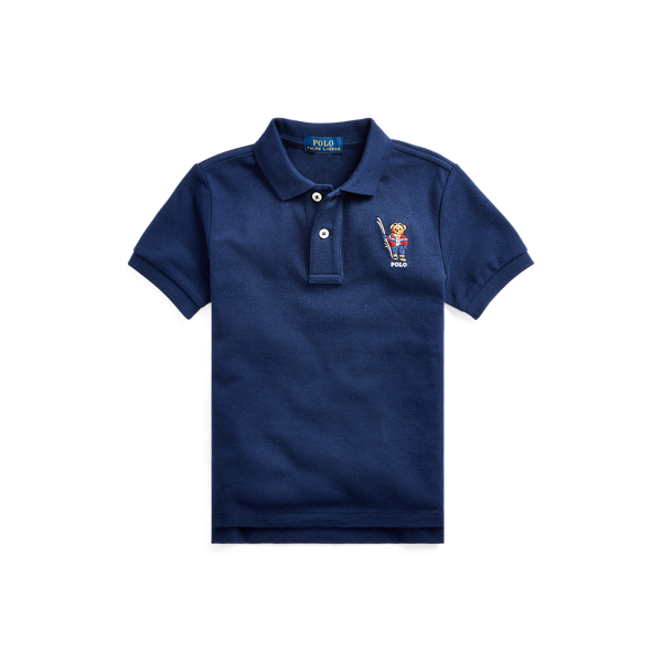 Polo in piqu&eacute; di cotone Ski Bear Boys 1.5-6 Years in 1