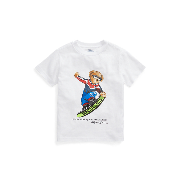 Maglietta in cotone Snowboard Bear Boys 1.5-6 Years in 1