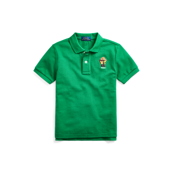 Parka Bear Cotton Mesh Polo Boys 1.5-6 Years em 1